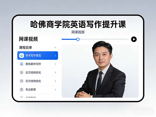 哈佛商学院英语写作提升课 网课视频